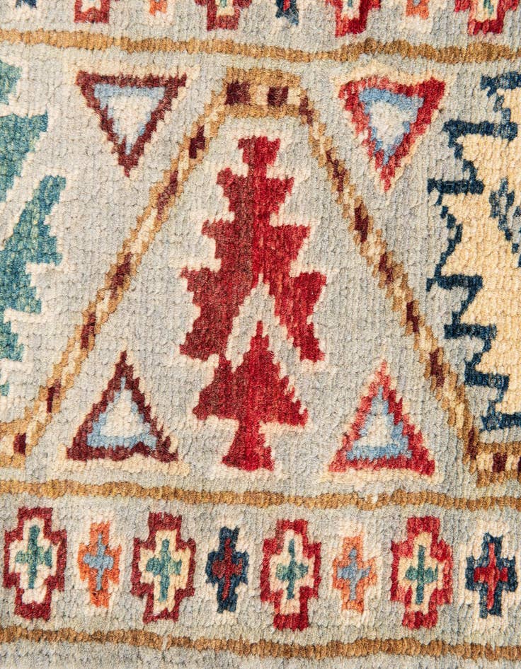 Detail image of  2' 8 x 10'  Hand Knotted Kazak Runner Rug