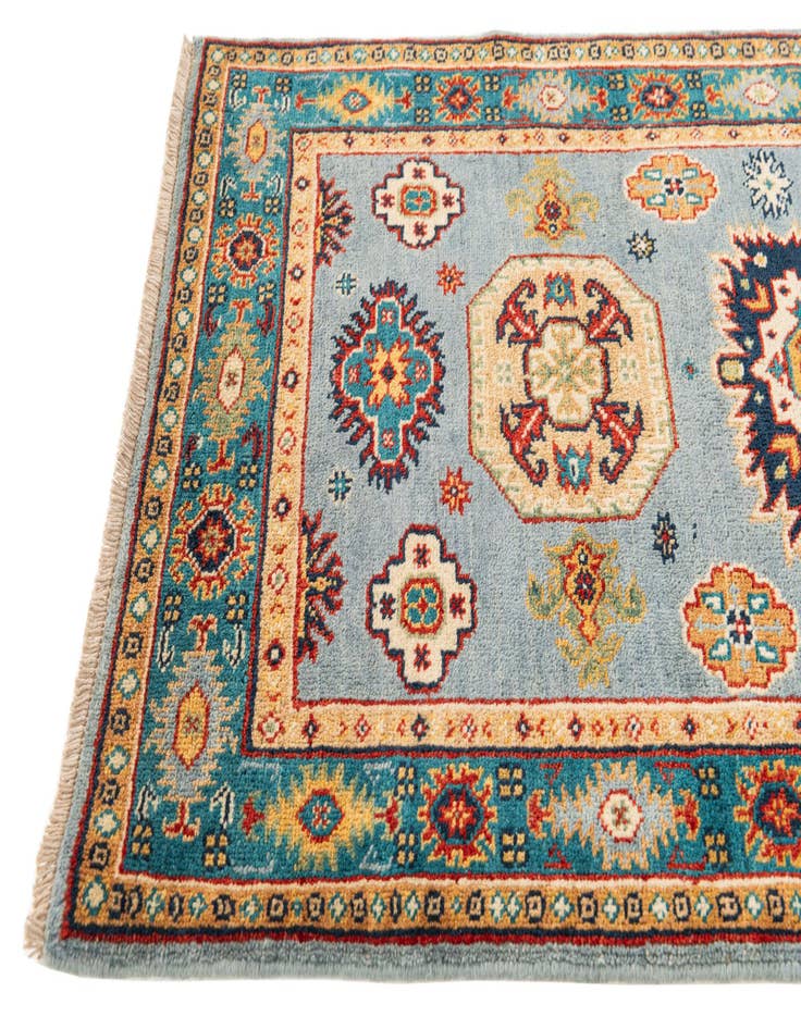 Detail image of  2' 6 x 9' 5  Hand Knotted Kazak Runner Rug