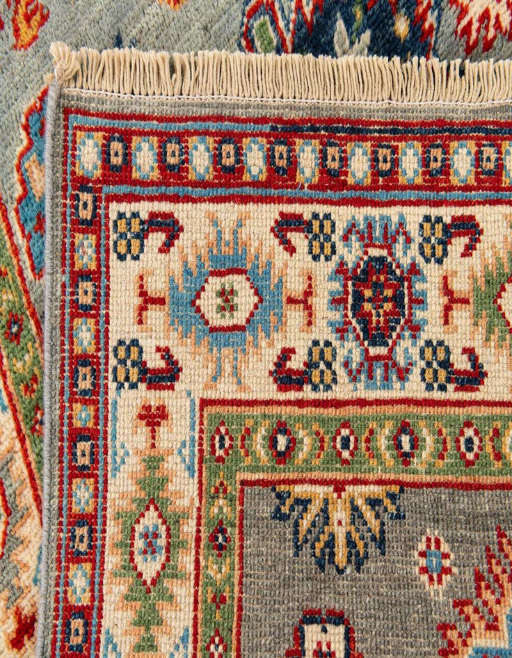 Detail image of  2' 9 x 9' 9  Hand Knotted Kazak Runner Rug