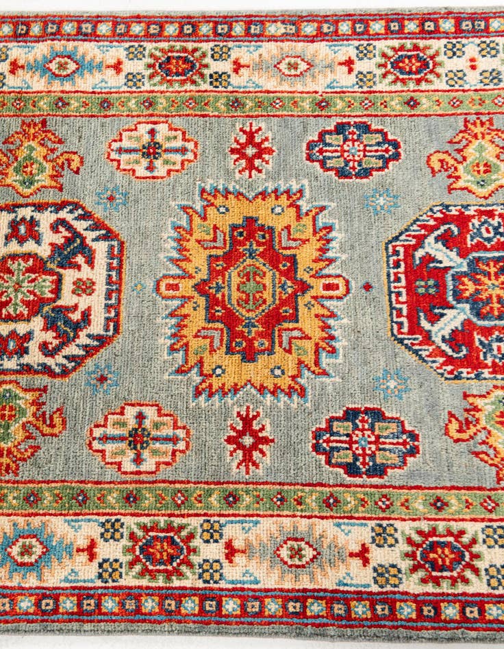 Detail image of  2' 9 x 9' 9  Hand Knotted Kazak Runner Rug