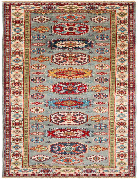 Primary image  2' 9 x 9' 9  Hand Knotted Kazak Runner Rug