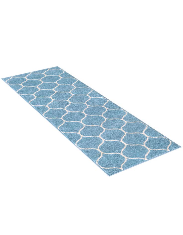 Detail image of  2' x 6' Lattice Frieze Runner Rug