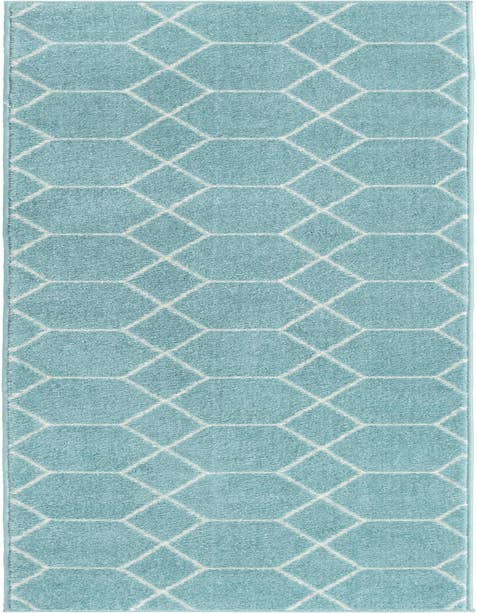Detail image of  2' x 9' Lattice Frieze Runner Rug