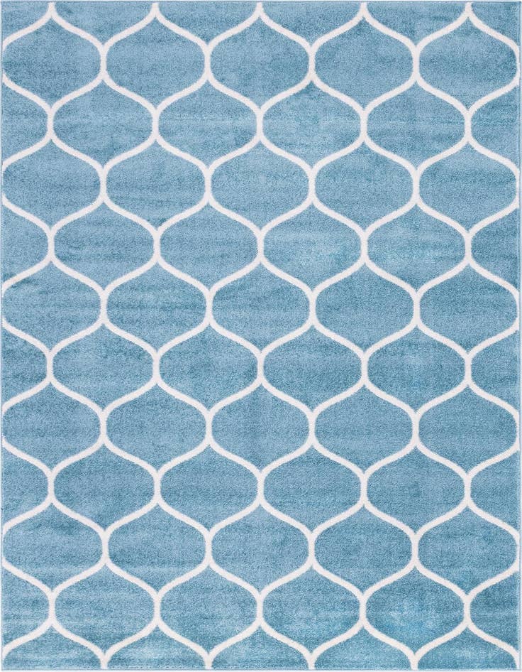 Detail image of  3' x 6' Lattice Frieze Runner Rug