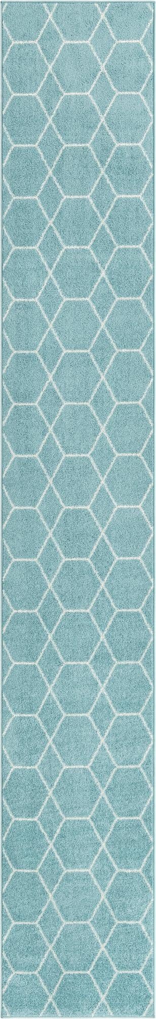  2' x 13' Lattice Frieze Runner Rug