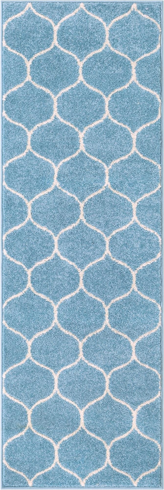  2' x 6' Lattice Frieze Runner Rug