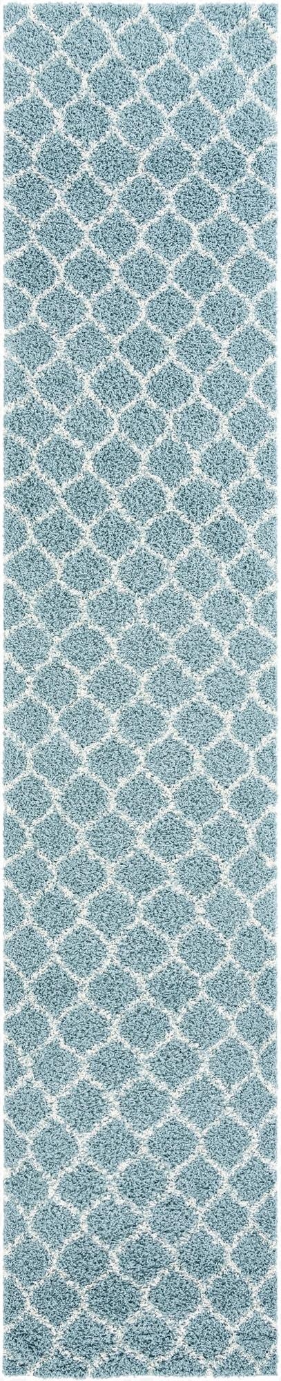  3' 3 x 16' 5 Lattice Shag Runner Rug