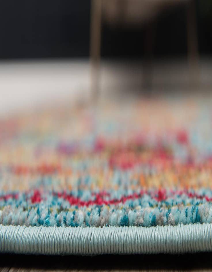 Detail image of  2' 2 x 6' 9  Washable Mesa Runner Rug