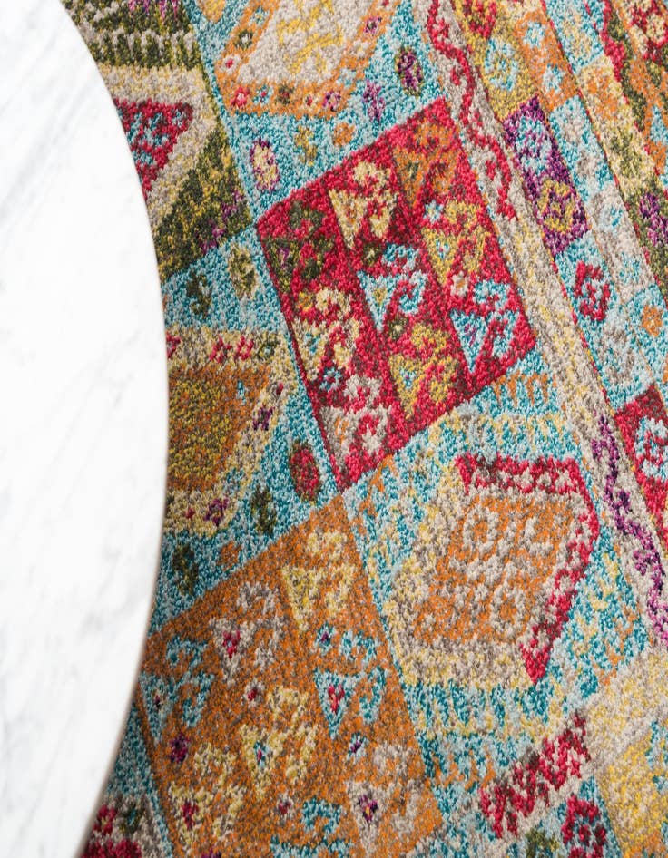 Detail image of  2' 2 x 6' 9  Washable Mesa Runner Rug