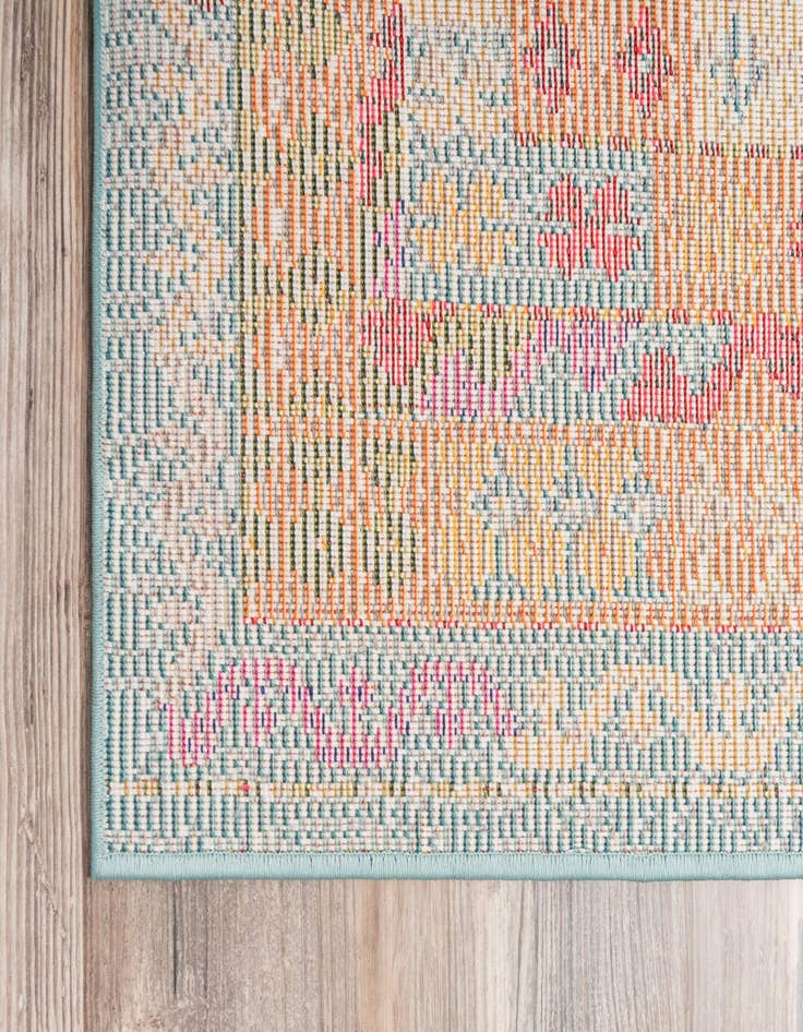 Detail image of  2' 2 x 6' 9  Washable Mesa Runner Rug