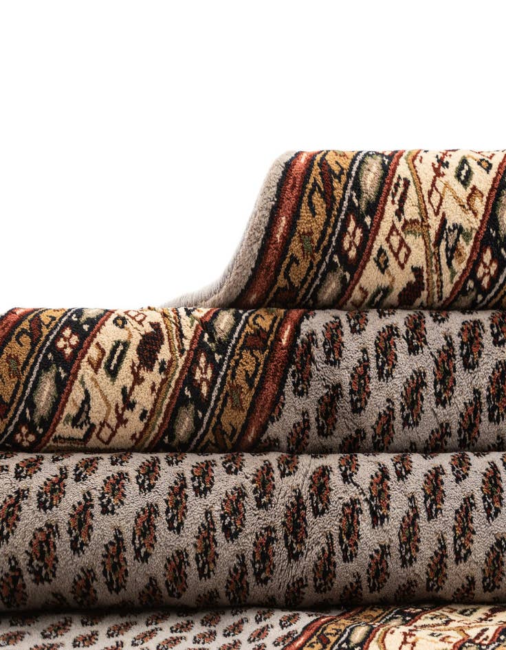 Detail image of  5' 4 x 10' 2  Hand Knotted Mir Wool Runner Rug