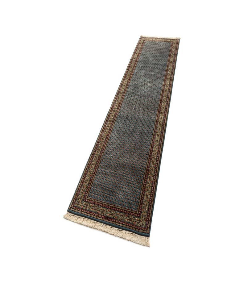 Detail image of  3' x 10' 9  Hand Knotted Mir Wool Runner Rug