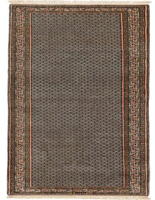 A 10 ft runner rug from the Mir collection, featuring a traditional Oriental pattern in shades of blue with intricate borders.