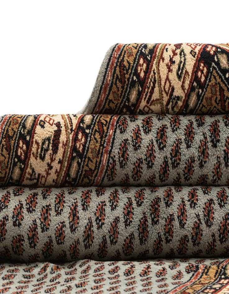 Detail image of  5' 4 x 10' 3  Hand Knotted Mir Wool Runner Rug