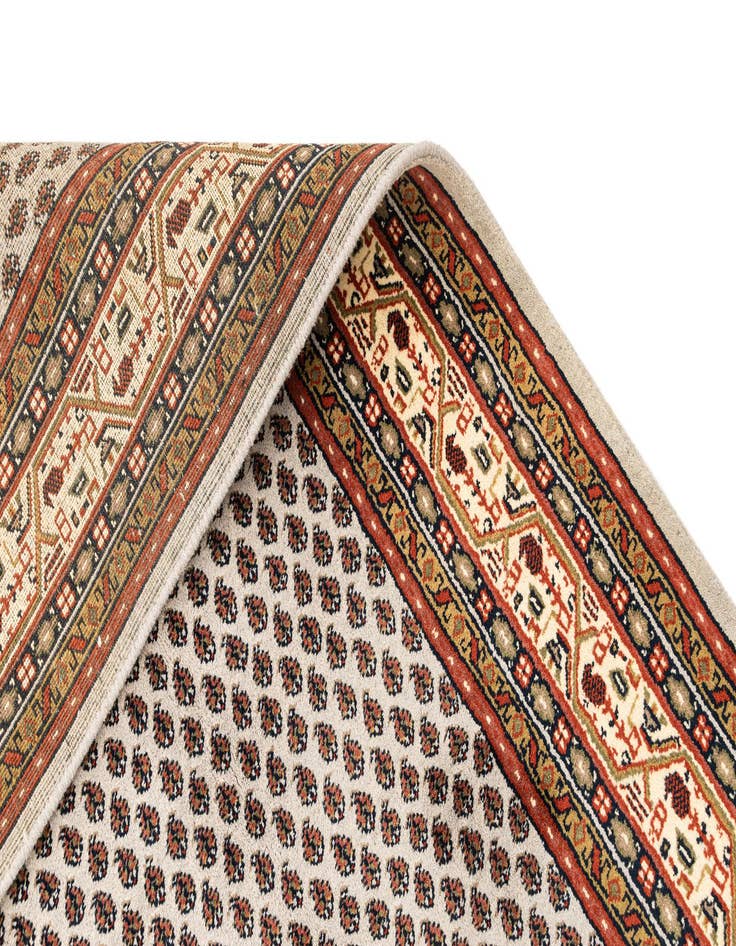 Detail image of  6' x 11' 4  Hand Knotted Mir Wool Runner Rug