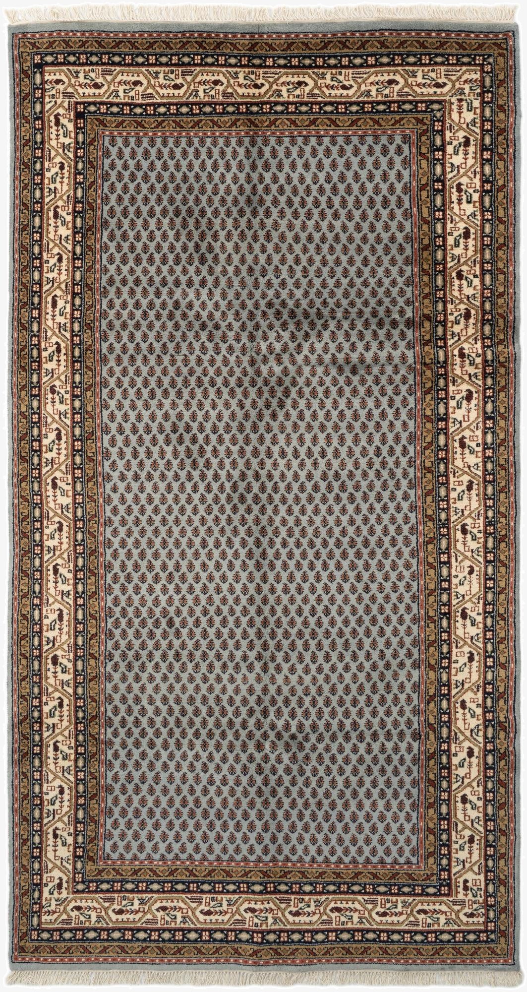  5' 4 x 10' 3  Hand Knotted Mir Wool Runner Rug