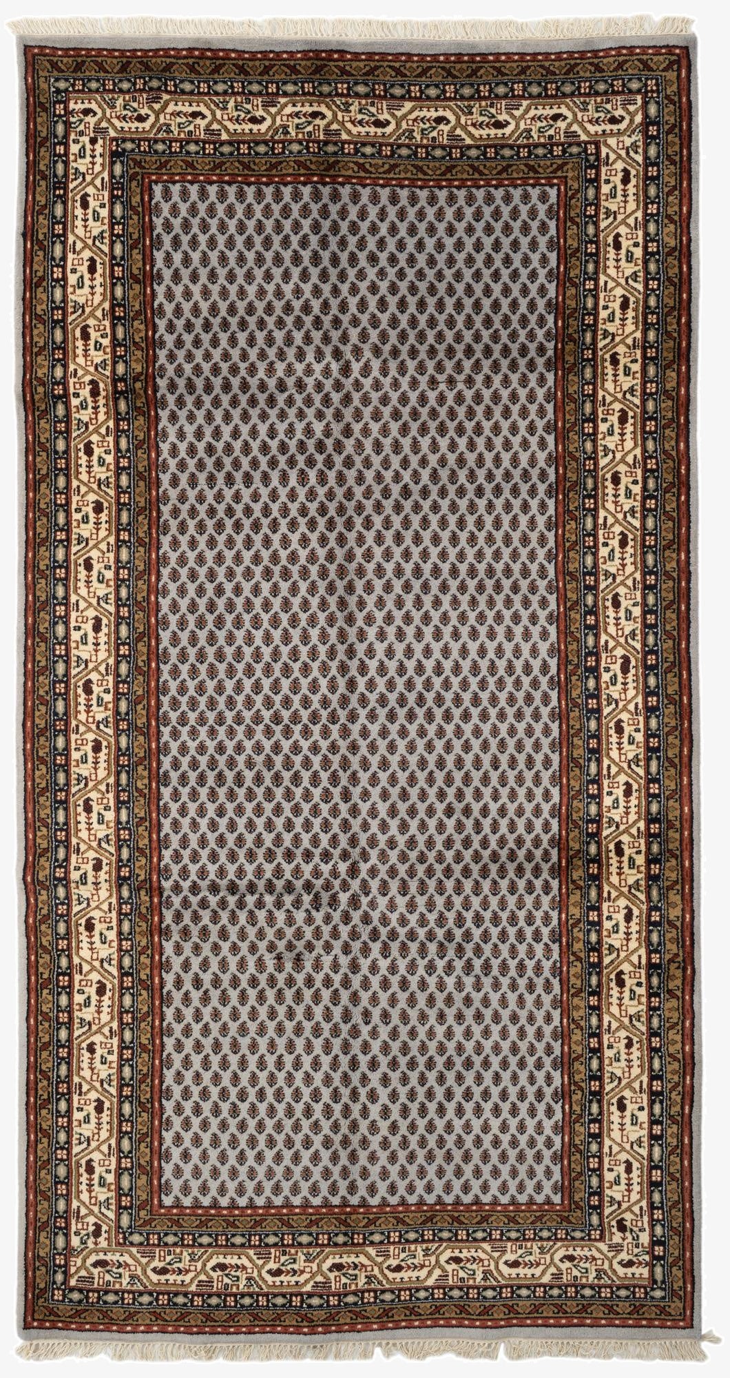  5' 4 x 10' 2  Hand Knotted Mir Wool Runner Rug