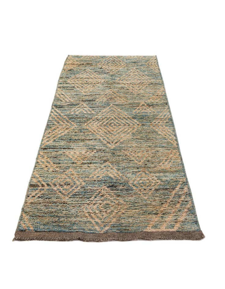 Detail image of  3' 4 x 10' 8  Hand Knotted Moroccan Wool Runner Rug