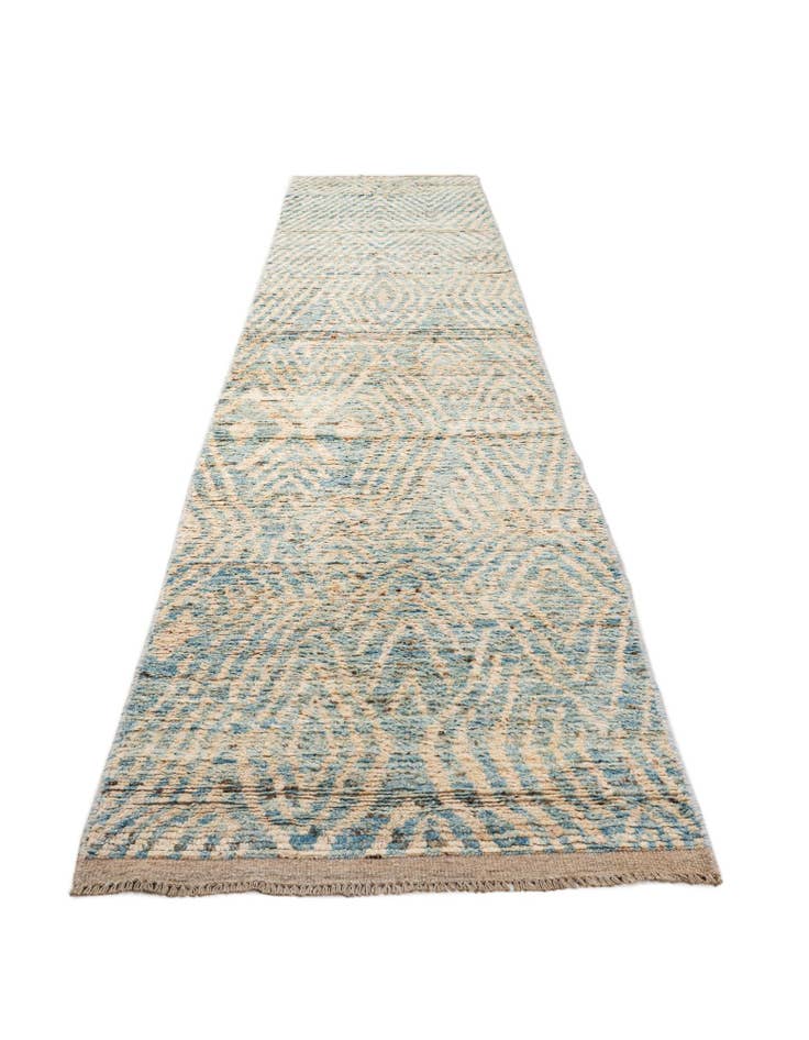 Detail image of  3' x 16' 3  Hand Knotted Moroccan Wool Runner Rug