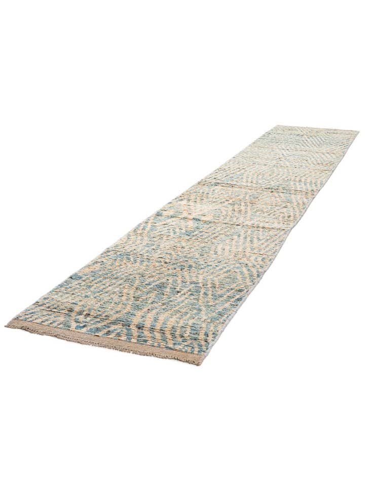 Detail image of  3' x 16' 3  Hand Knotted Moroccan Wool Runner Rug