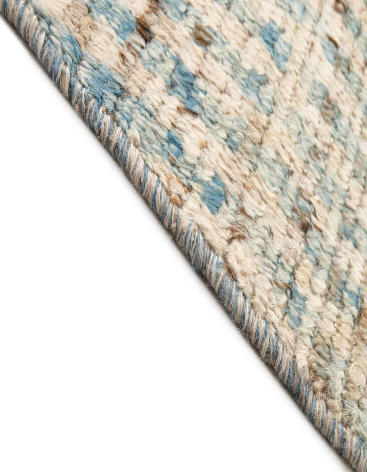 Detail image of  3' x 16' 3  Hand Knotted Moroccan Wool Runner Rug