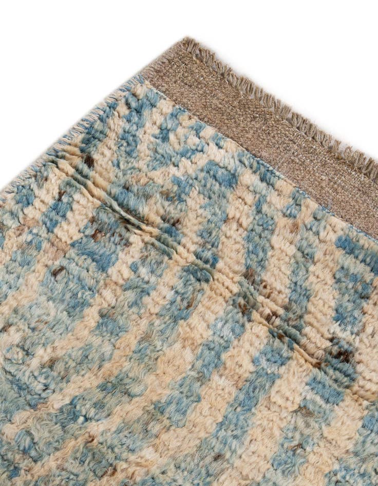 Detail image of  3' x 16' 3  Hand Knotted Moroccan Wool Runner Rug