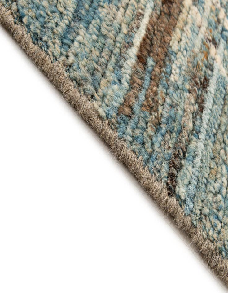 Detail image of  3' 2 x 16' 4  Hand Knotted Moroccan Wool Runner Rug