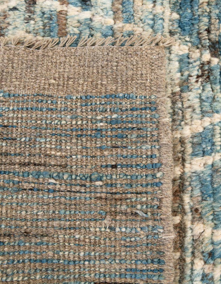 Detail image of  3' 2 x 16' 4  Hand Knotted Moroccan Wool Runner Rug