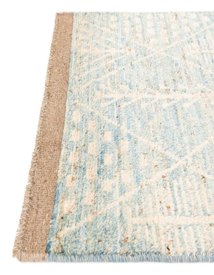 Detail image of  3' 1 x 16' 7  Hand Knotted Moroccan Wool Runner Rug