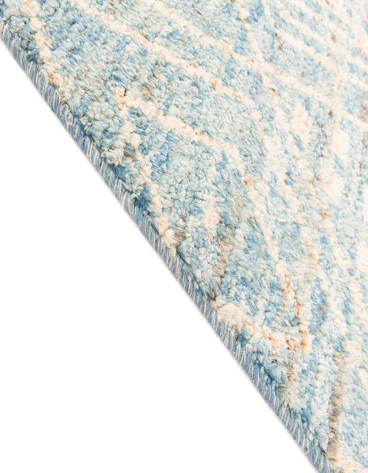 Detail image of  3' 1 x 16' 7  Hand Knotted Moroccan Wool Runner Rug