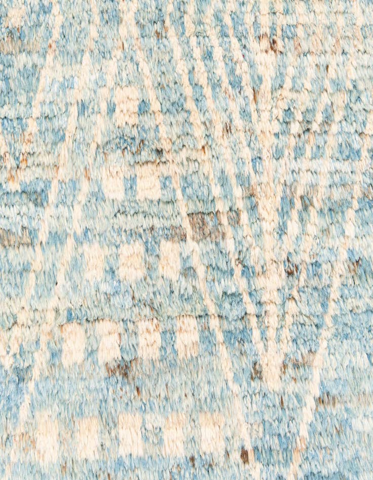 Detail image of  3' 1 x 16' 7  Hand Knotted Moroccan Wool Runner Rug
