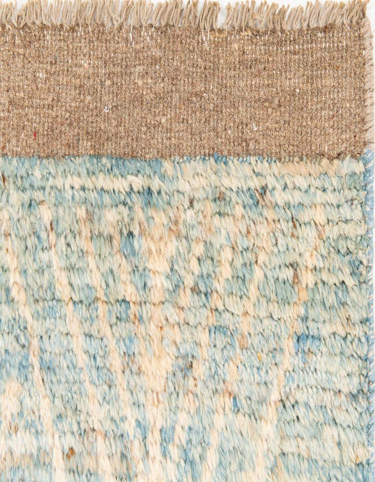 Detail image of  3' 1 x 16' 7  Hand Knotted Moroccan Wool Runner Rug