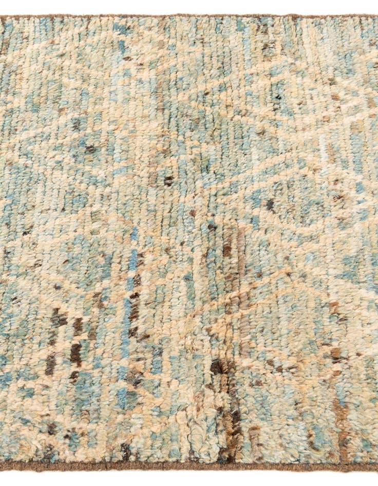 Detail image of  3' 1 x 16'  Hand Knotted Moroccan Wool Runner Rug