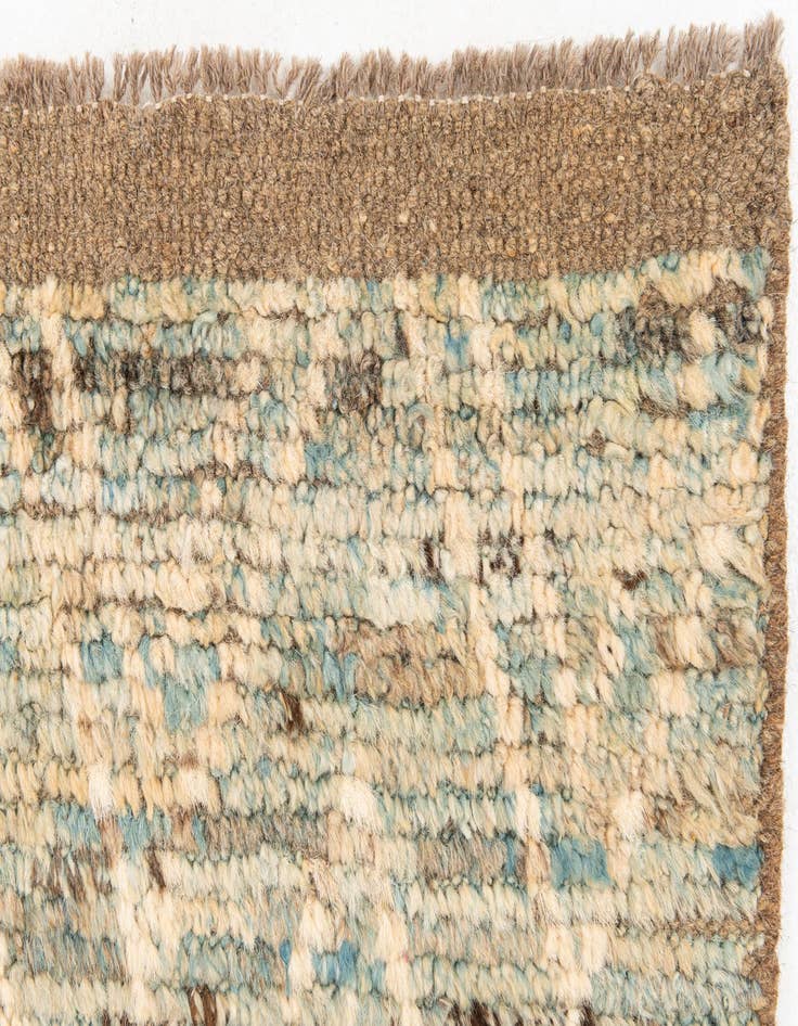 Detail image of  3' 1 x 16'  Hand Knotted Moroccan Wool Runner Rug