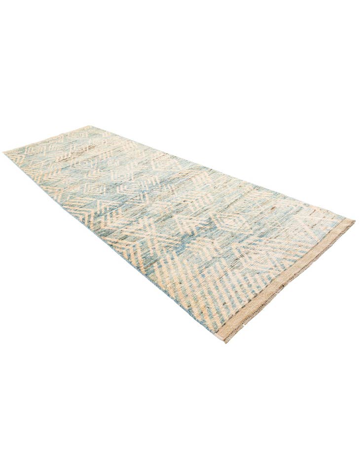 Detail image of  4' 5 x 13' 3  Hand Knotted Moroccan Wool Runner Rug