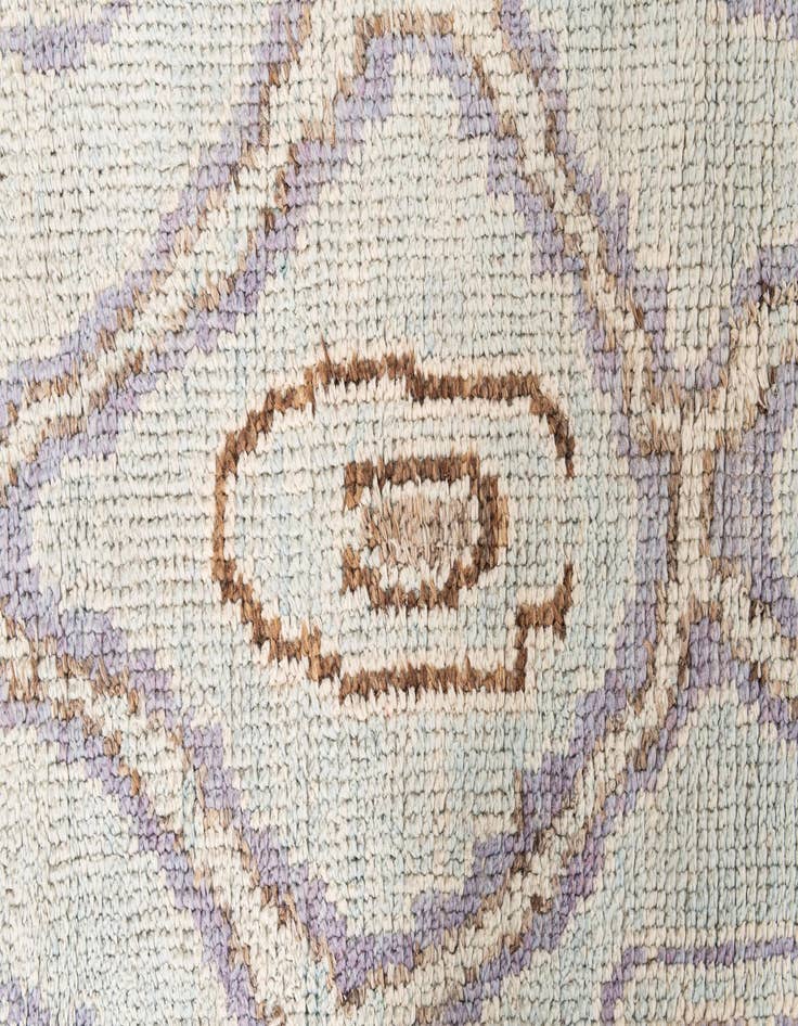Detail image of  2' 10 x 8'  Hand Knotted Moroccan Wool Runner Rug