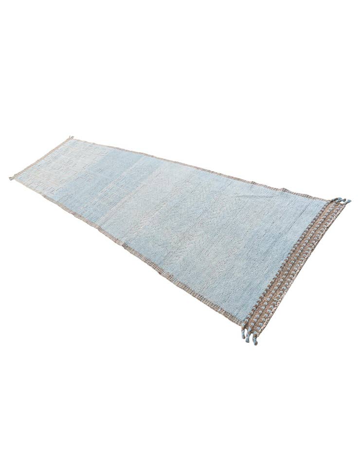 Detail image of  3' 4 x 12'  Hand Knotted Moroccan Wool Runner Rug