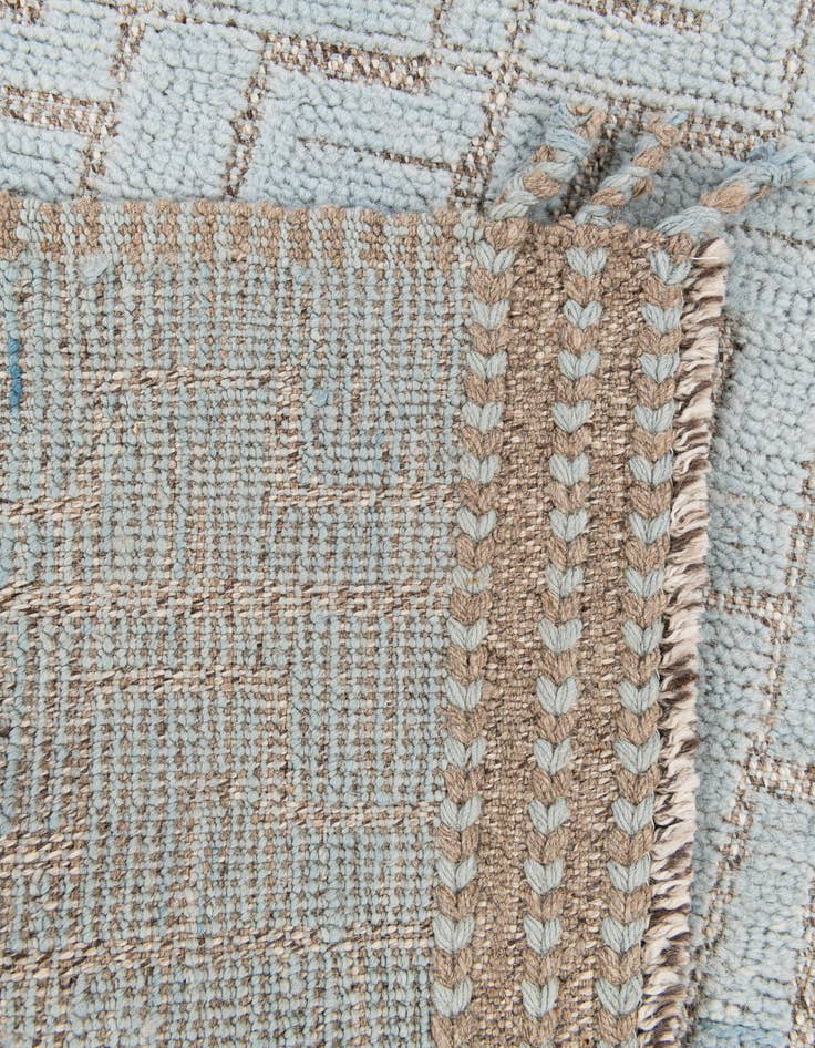 Detail image of  3' 4 x 12'  Hand Knotted Moroccan Wool Runner Rug