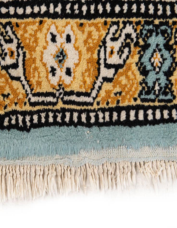 Detail image of  3' 6 x 10' 4  Hand Knotted Moroccan Wool Runner Rug