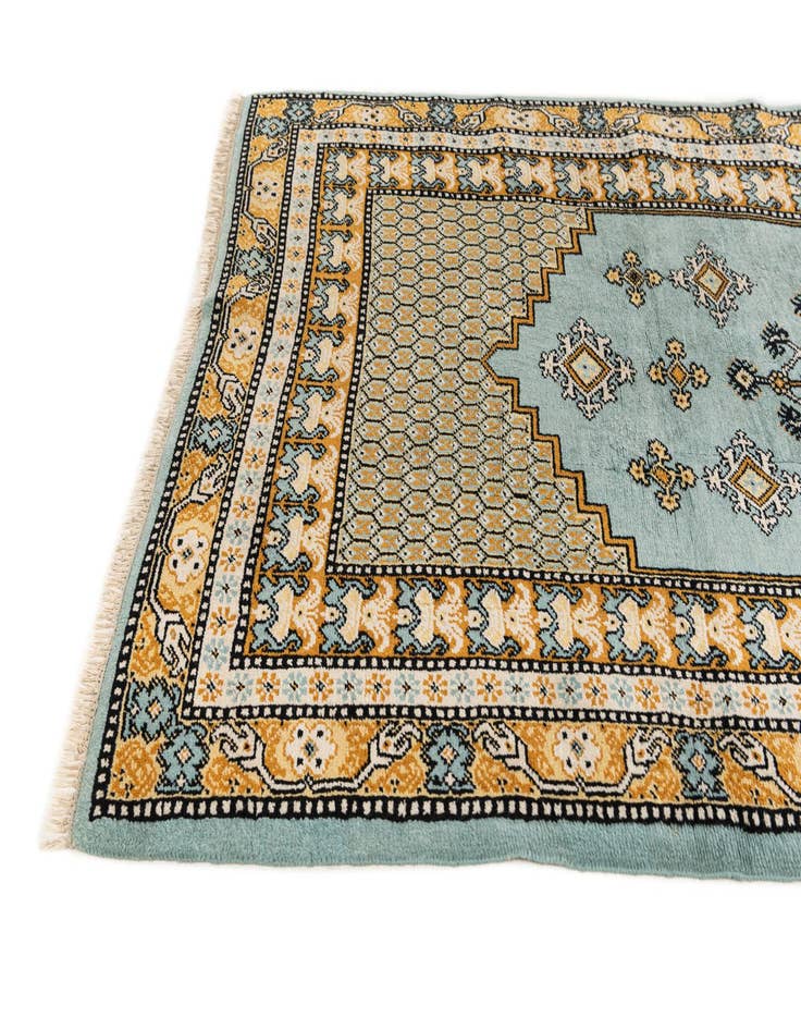 Detail image of  3' 6 x 10' 4  Hand Knotted Moroccan Wool Runner Rug