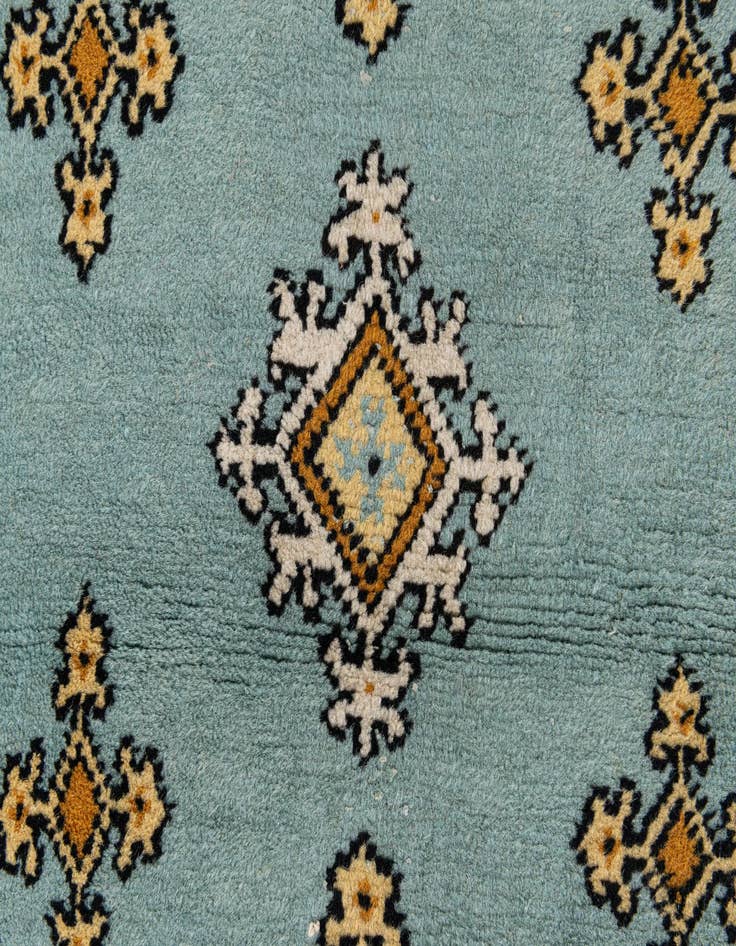 Detail image of  3' 6 x 10' 4  Hand Knotted Moroccan Wool Runner Rug