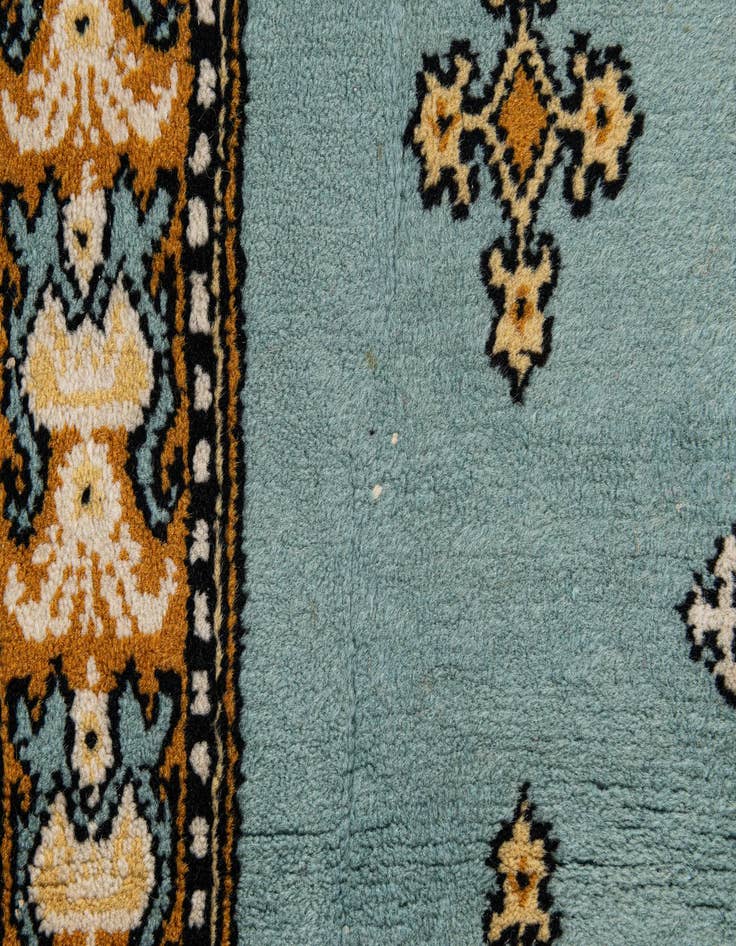 Detail image of  3' 6 x 10' 4  Hand Knotted Moroccan Wool Runner Rug