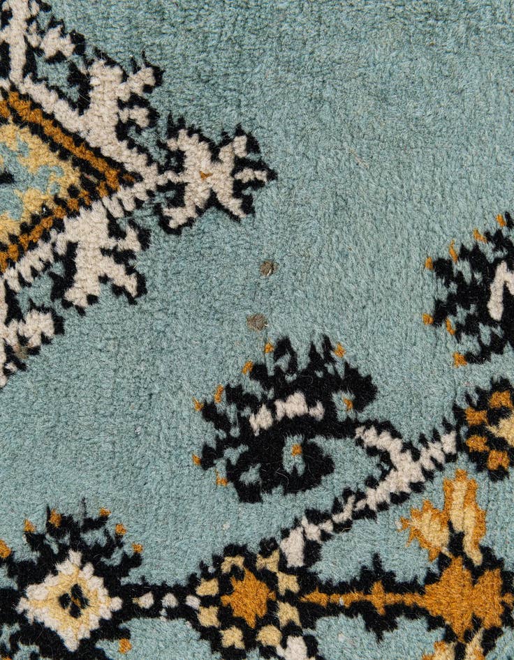 Detail image of  3' 6 x 10' 4  Hand Knotted Moroccan Wool Runner Rug