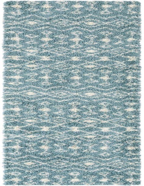 Detail image of  2' 7 x 12' Moroccan Trellis Shag Runner Rug