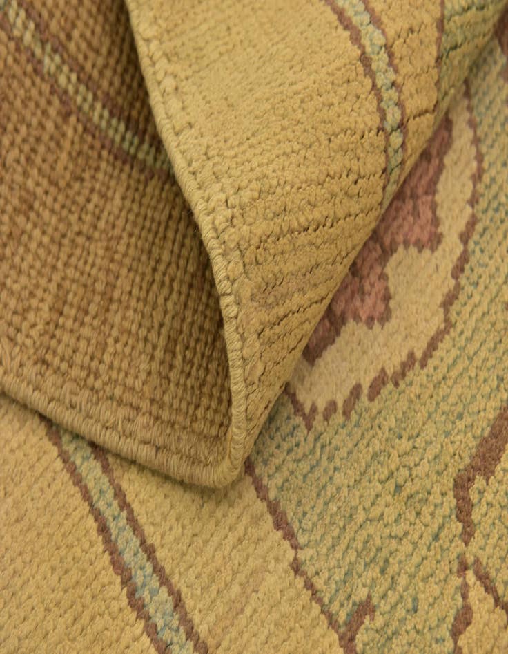 Detail image of  4' 3 x 7'  Hand Knotted Oushak Wool Runner Rug