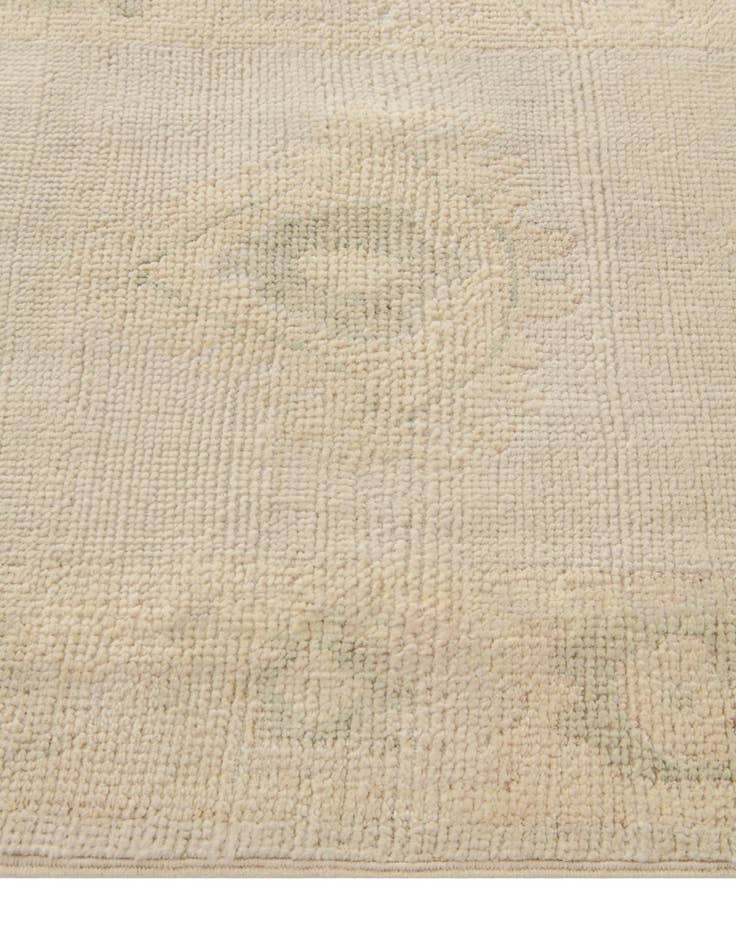 Detail image of  2' 6 x 11'  Hand Knotted Oushak Wool Runner Rug