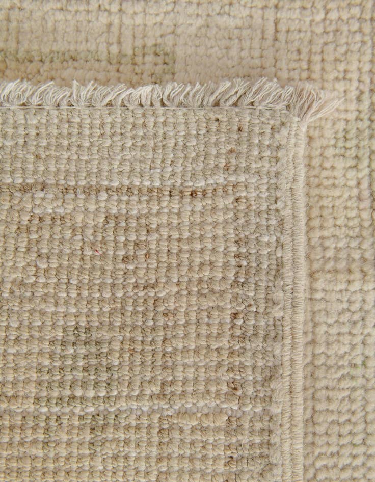 Detail image of  2' 6 x 11'  Hand Knotted Oushak Wool Runner Rug