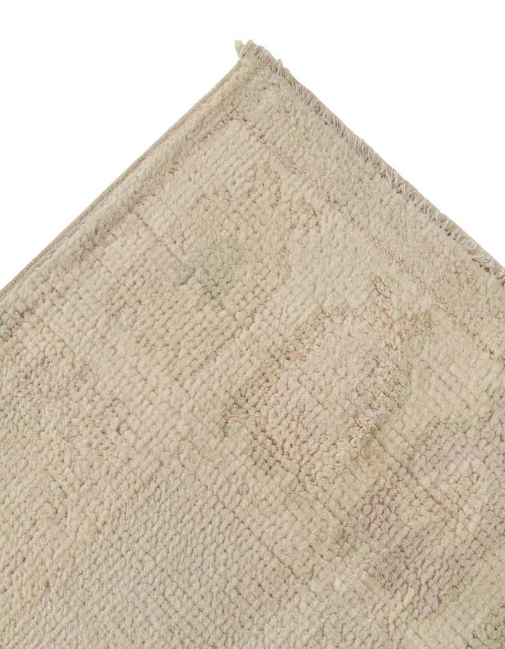 Detail image of  2' 6 x 11'  Hand Knotted Oushak Wool Runner Rug