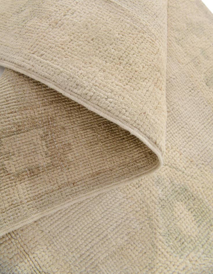 Detail image of  2' 6 x 11'  Hand Knotted Oushak Wool Runner Rug