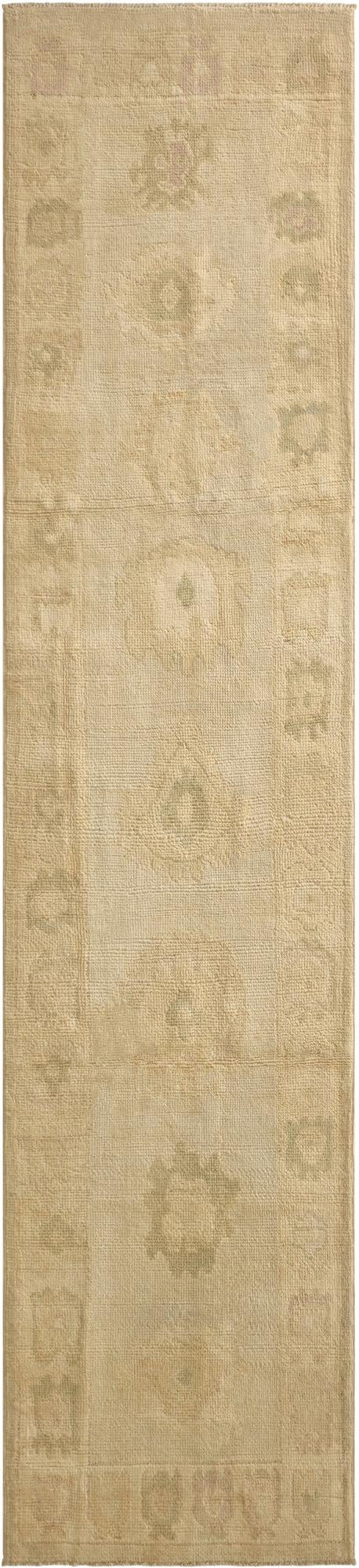  2' 6 x 11'  Hand Knotted Oushak Wool Runner Rug